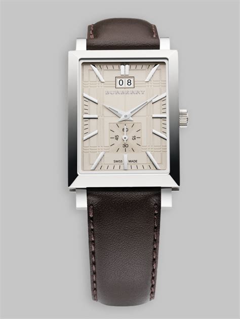 burberry watches bu1406|NWD Burberry BU1406 Rectangle Swiss Made Wristwatch 28mm .